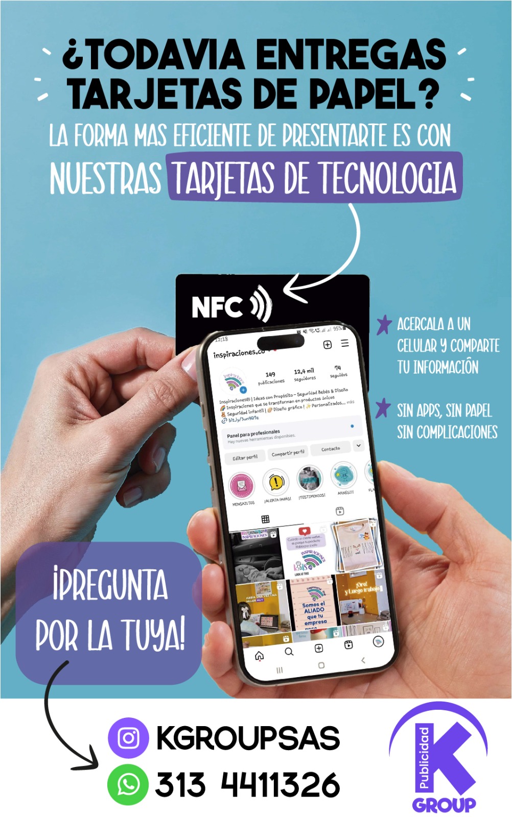 Tarjeta con tecnología NFC